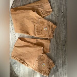 Carhartt Tan Work Pants - Twin Pair